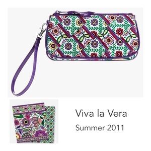 VERA Bradley Vera Criss Cross Wristlet - Viva La Vera